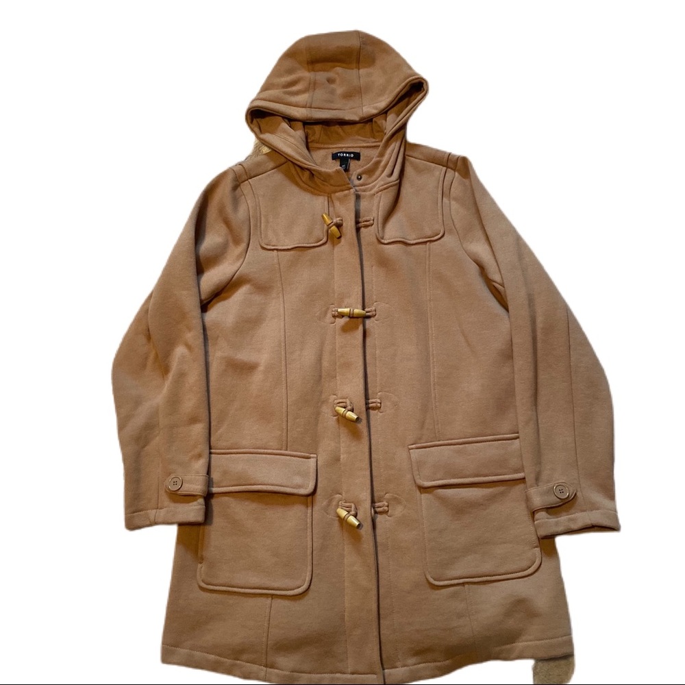 T O R R I D Camel Duffle Toggle Coat - image 7
